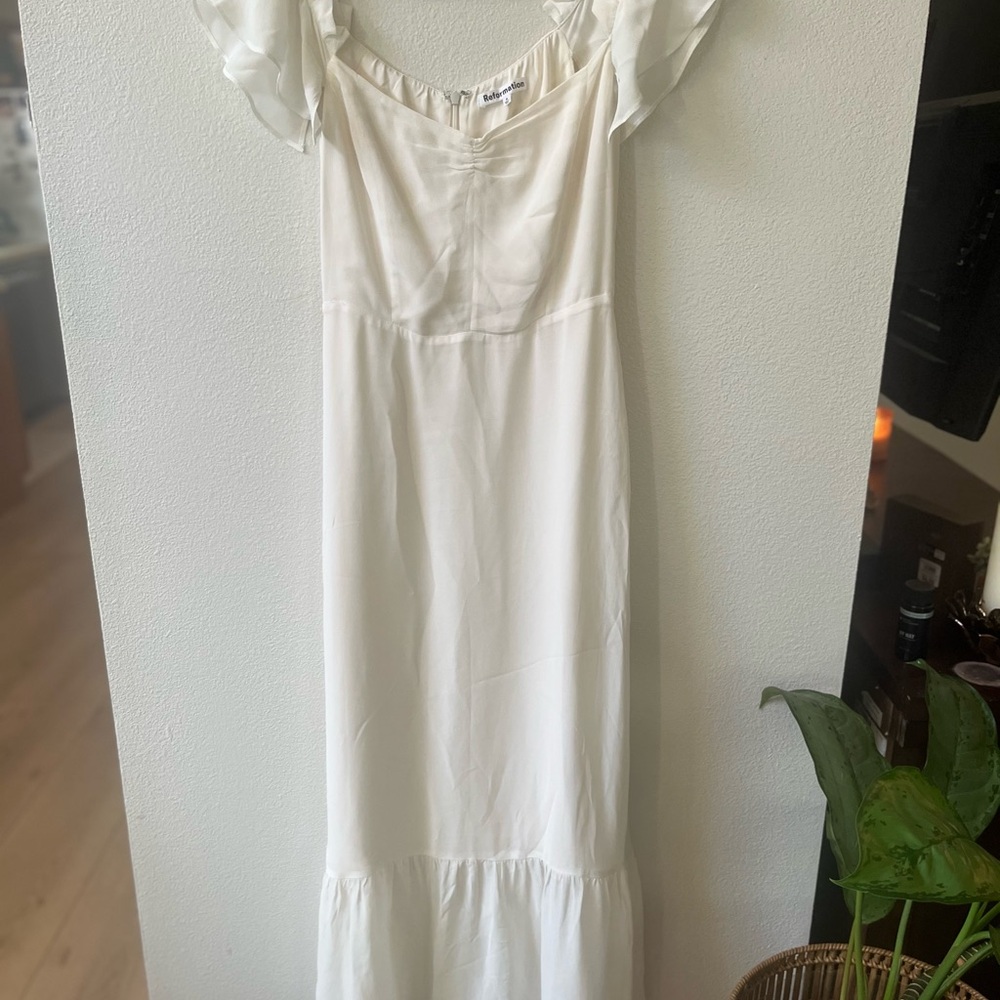 Reformation Off White/Ivory Dress - Size 4